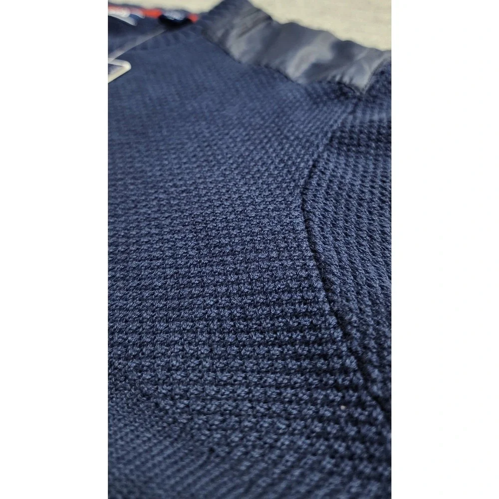 IZOD Navy Crewneck Sweater Knit Long Sleeve XL Tall NWT‎